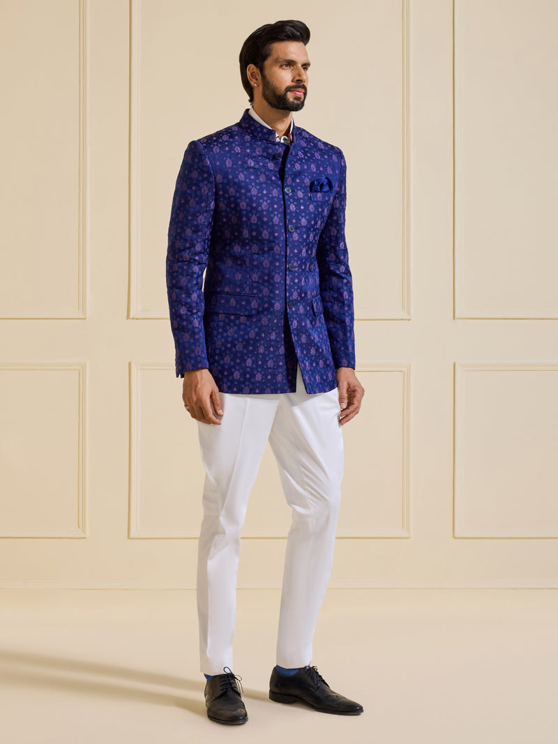 THE BESPOKE SAPPHIRE BANDHGALA JACKET
