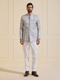 THE OPALESCENT PEARL BANDHGALA JACKET