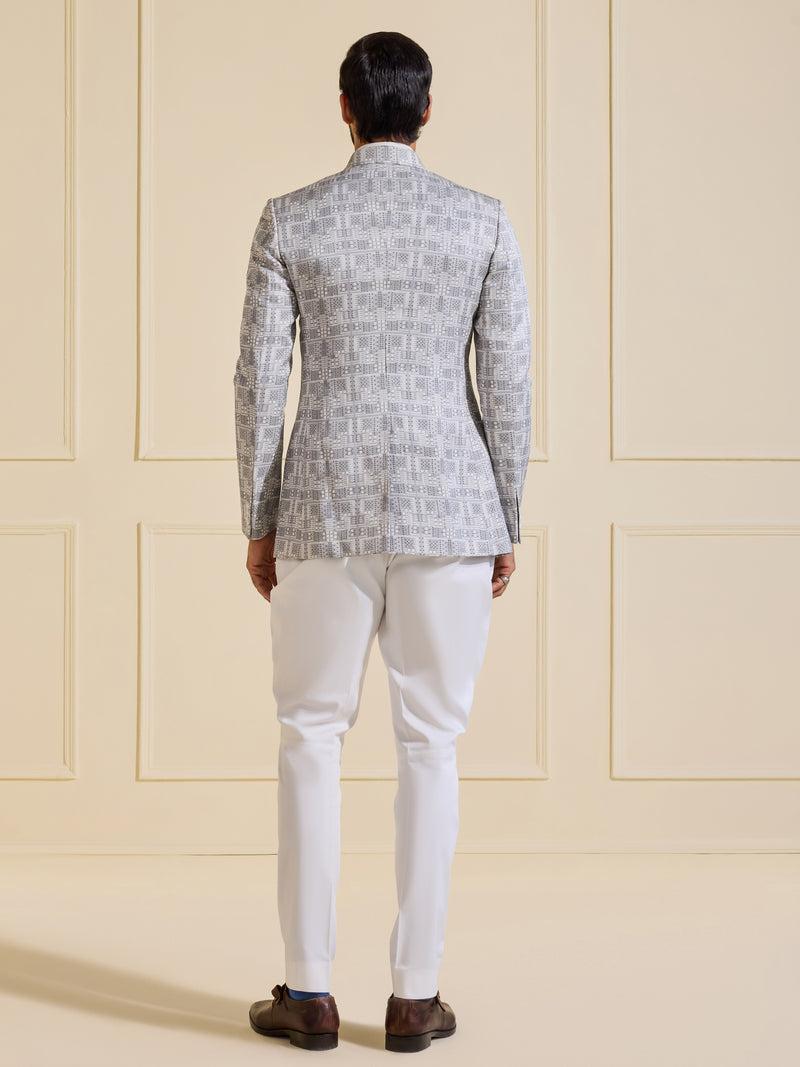 THE OPALESCENT PEARL BANDHGALA JACKET