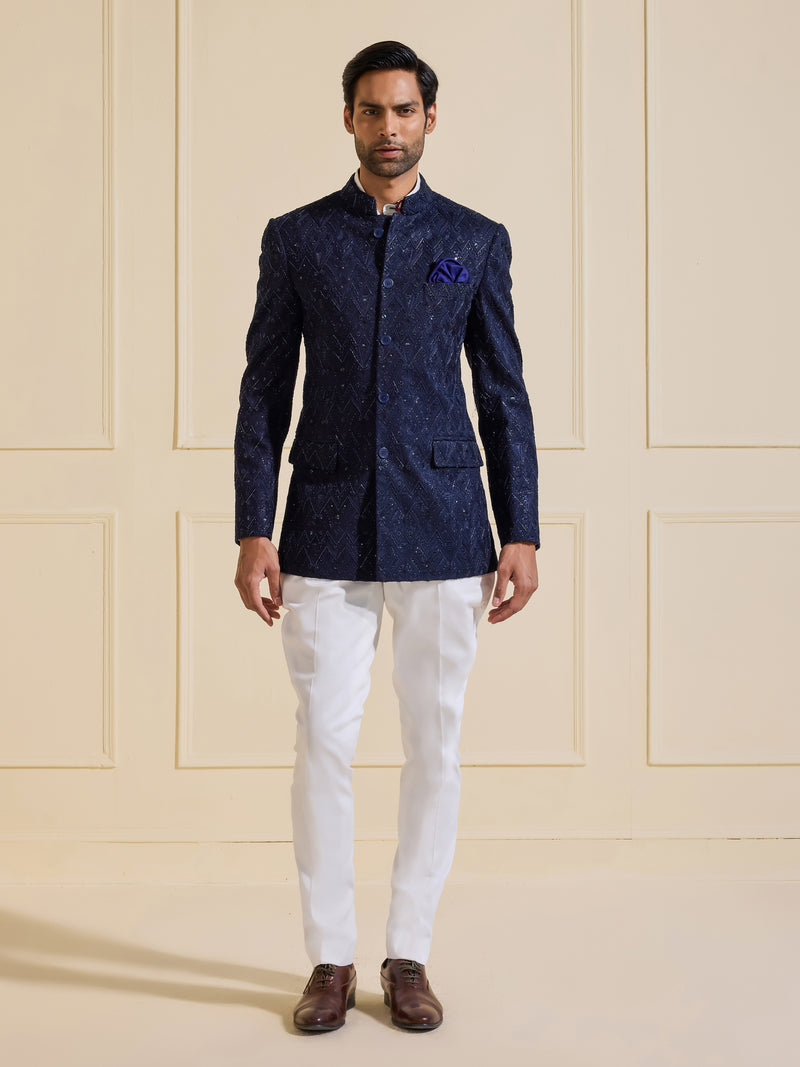 THE REGAL SPLENDOUR: GLAMOROUS BANDHGALA JACKET