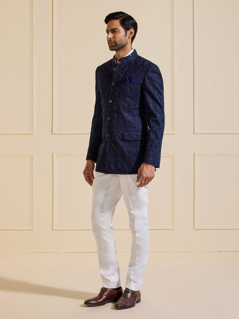THE REGAL SPLENDOUR: GLAMOROUS BANDHGALA JACKET