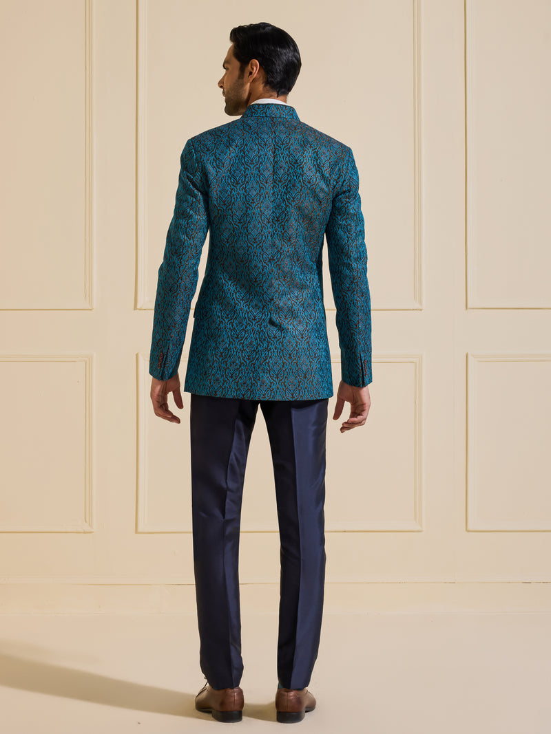 THE NEELABH TEXTURED BANDHGALA JACKET OF CLASSIC SOPHISTICATION
