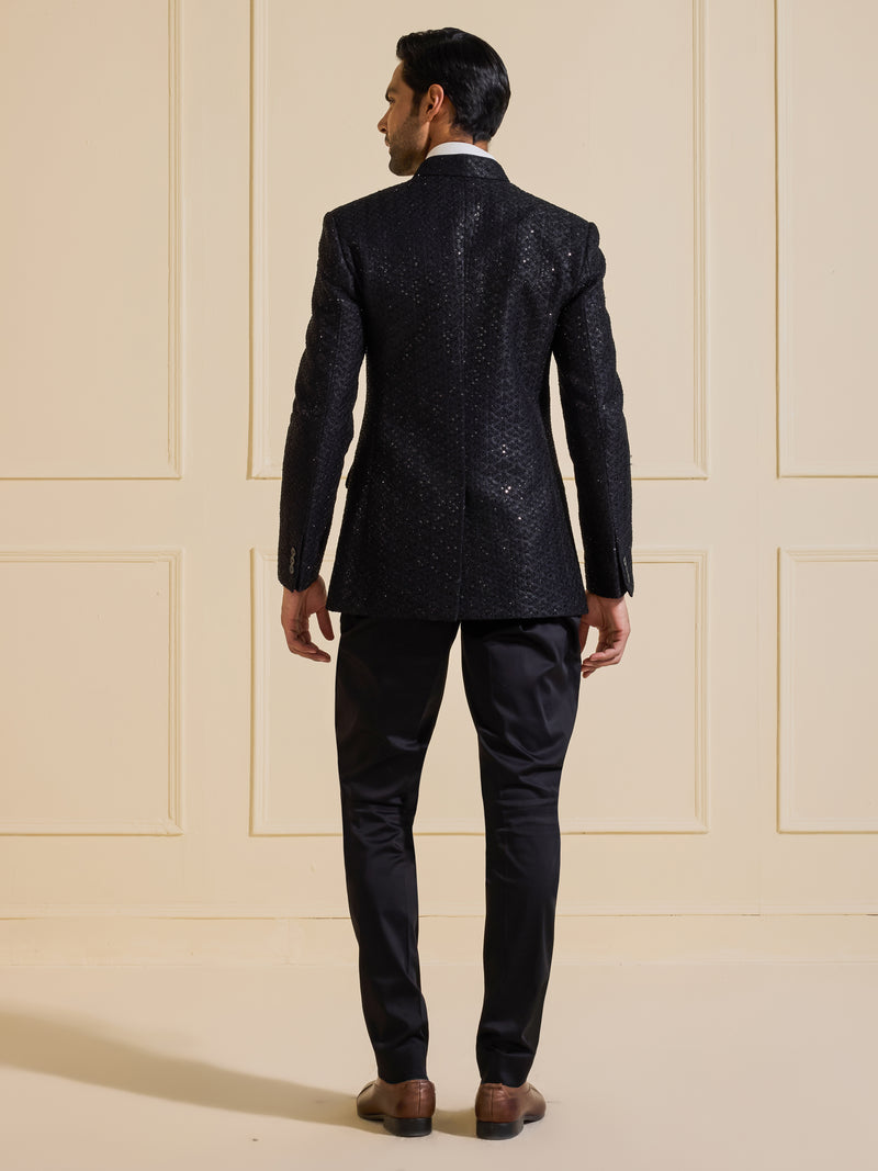 THE NIGHTFALL OPULENCE: EMBELLISHED BANDHGALA JACKET