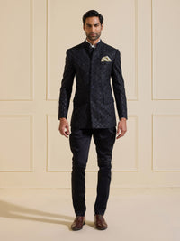 THE ECLIPSE ROYALE BLACK BANDHGALA JACKET