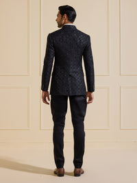 THE ECLIPSE ROYALE BLACK BANDHGALA JACKET