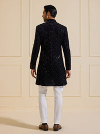 THE MIDNIGHT ENCHANTMENT: EMBELLISHED BLACK ACHKAN