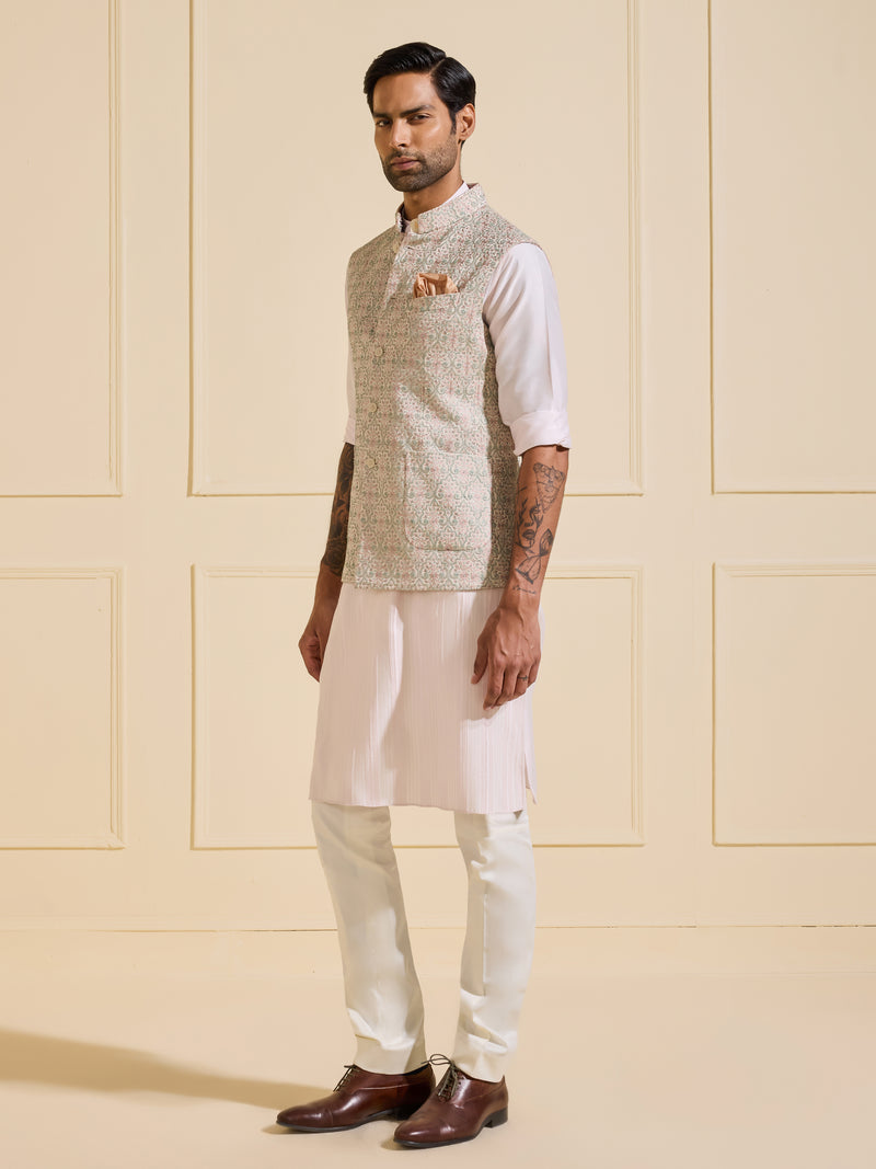 THE CROWN MOONLIT WEAVED WAISTCOAT