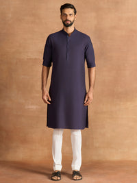 NAVY CONTOUR KURTA