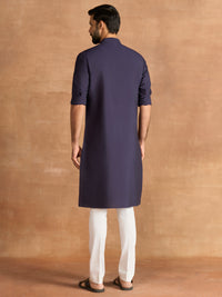 NAVY CONTOUR KURTA