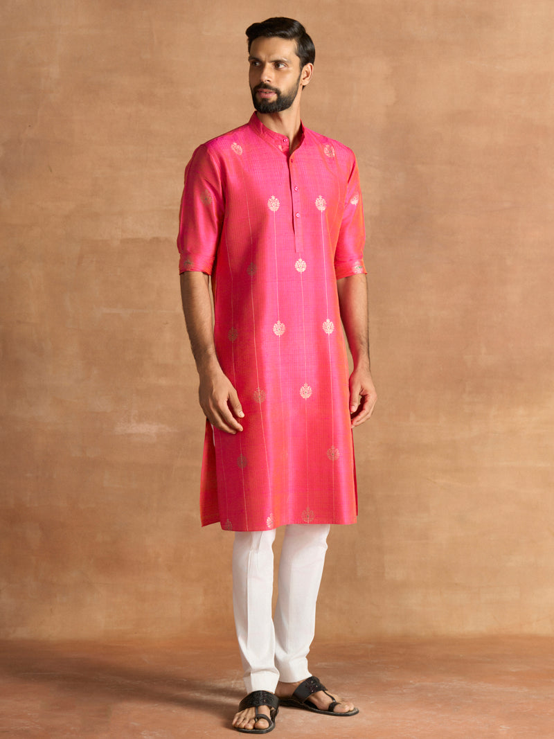 FESTIVE FUCHSIA KURTA