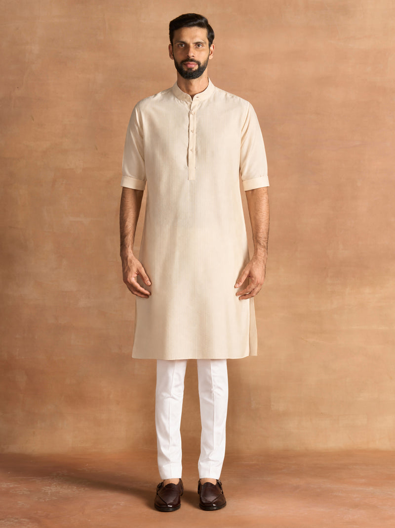 GILDED IVORY KURTA