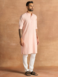 PEACH TRACE KURTA