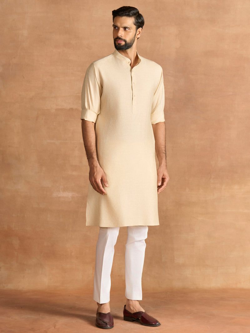 LIGHT BEIGE ESSENTIAL KURTA