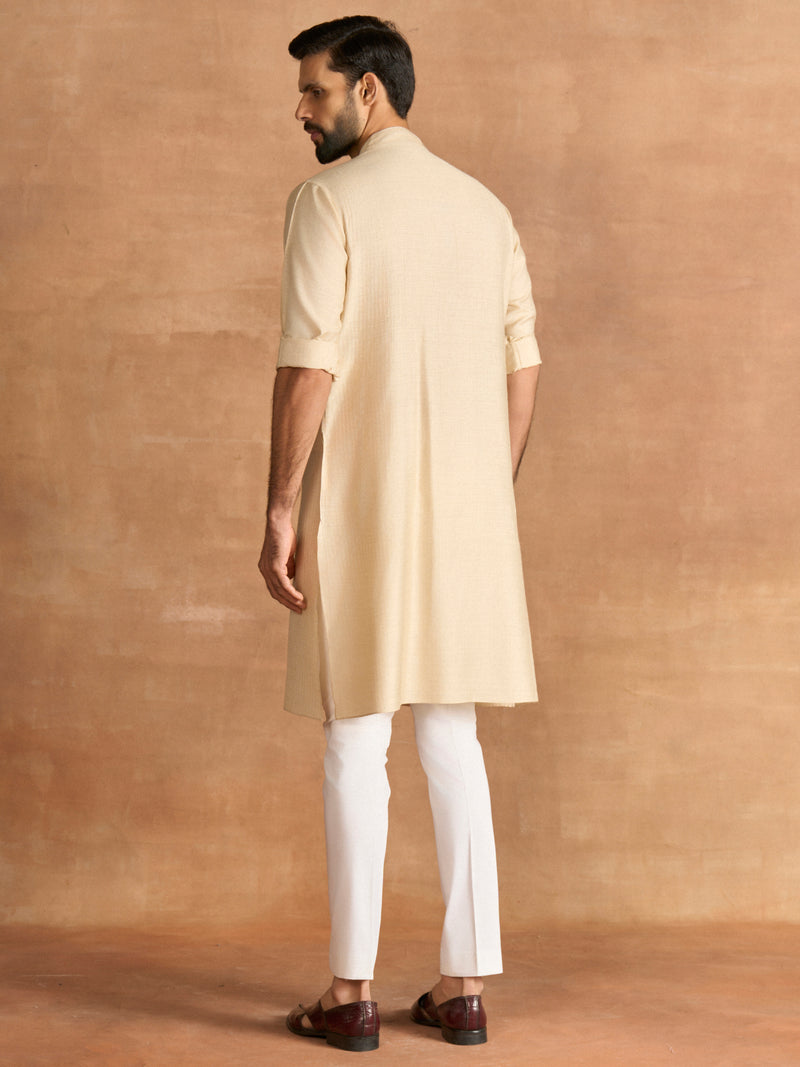 LIGHT BEIGE ESSENTIAL KURTA