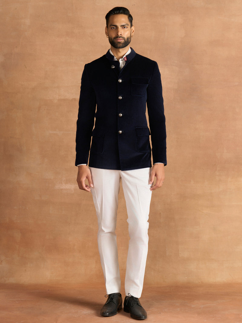 VELVET NOIR BANDHGALA