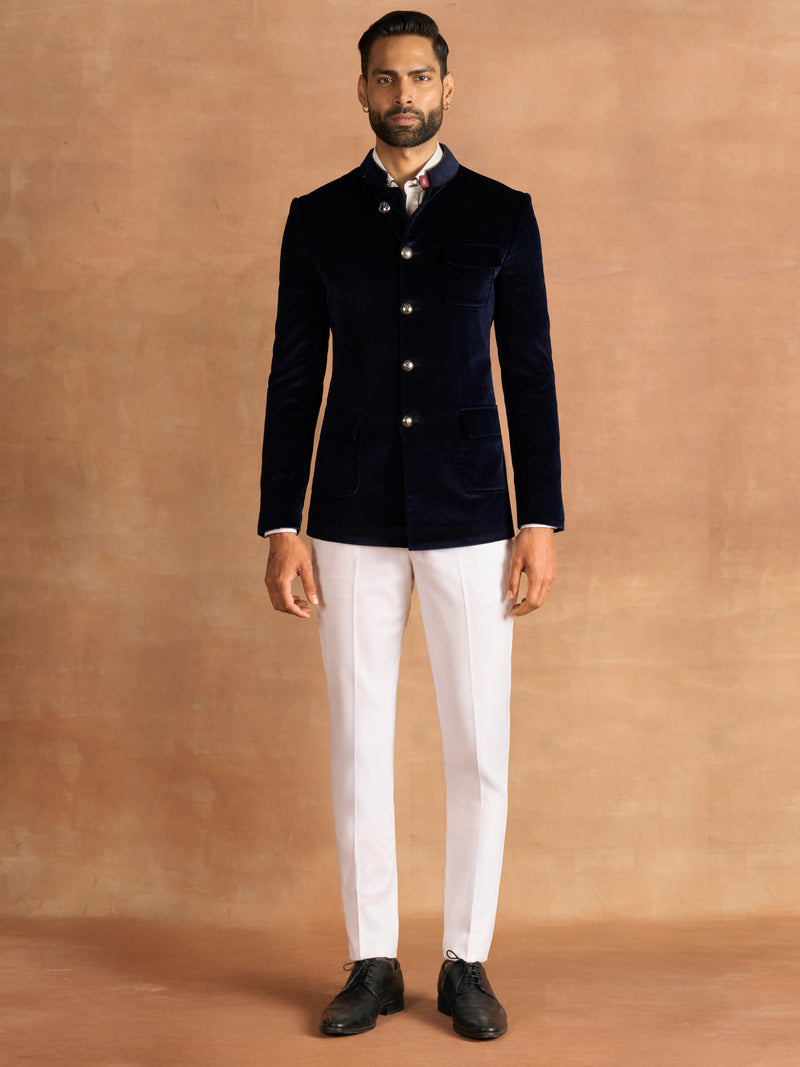 VELVET NOIR BANDHGALA