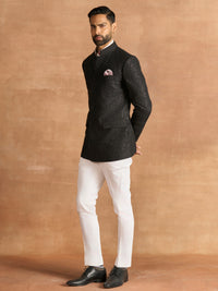 BLACK RADIANT BANDHGALA