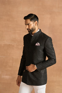 BLACK RADIANT BANDHGALA