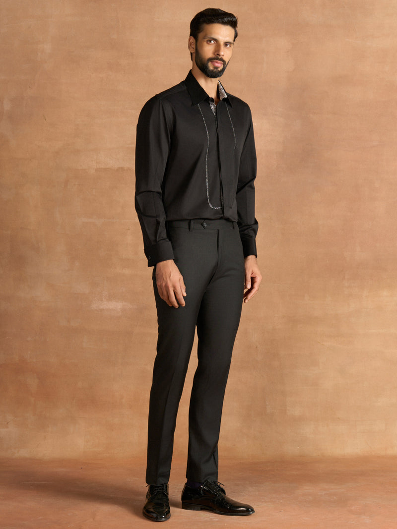 BLACK CONTINUM SHIRT