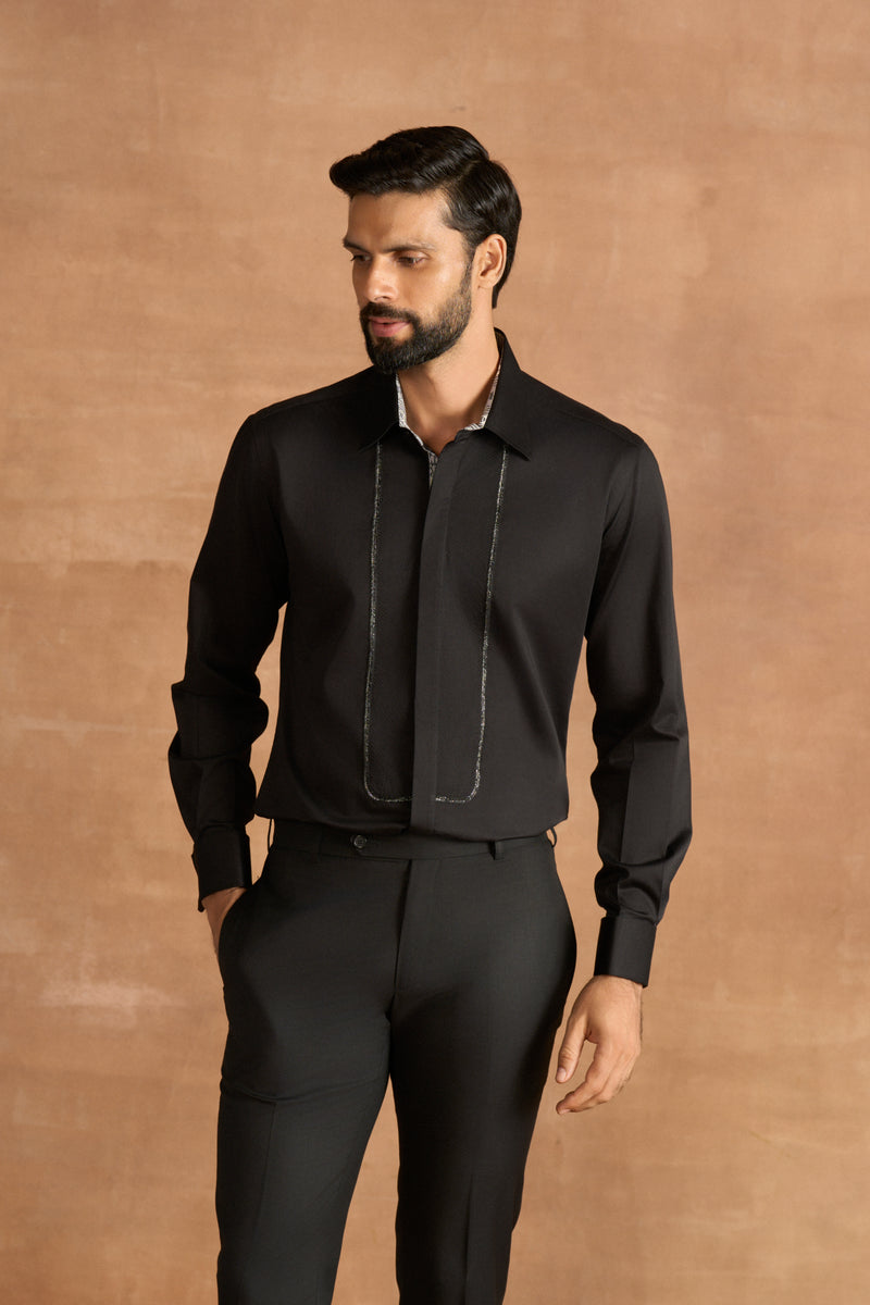 BLACK CONTINUM SHIRT