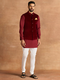 ROUGE VELVET WAISTCOAT