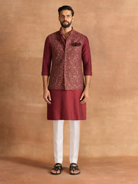 CRIMSON HEIRLOOM WAISTCOAT