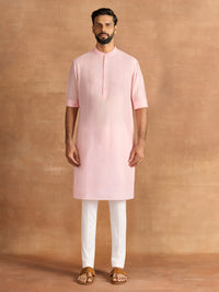 POWDER PINK PINTUCK KURTA