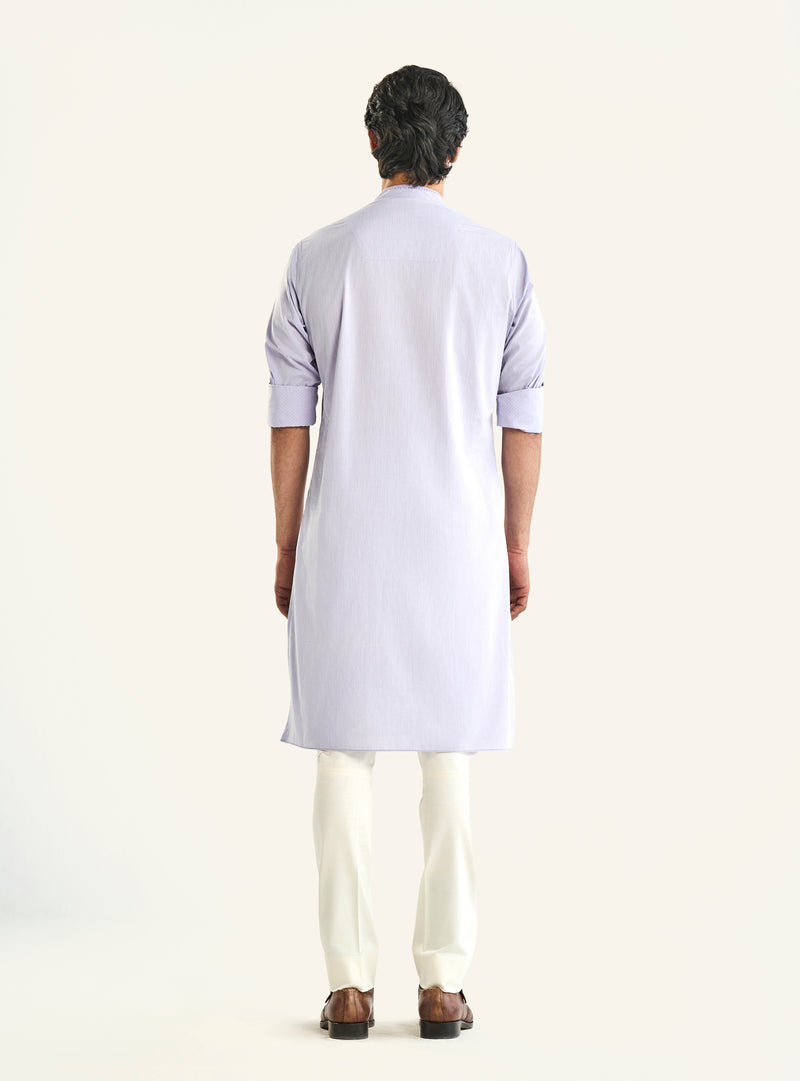 THE PASTEL DOUBLE NEEDLE KURTA