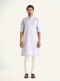 THE PASTEL DOUBLE NEEDLE KURTA
