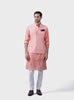 THE PEACH SPECKLED JACQUARD WAISTCOAT