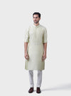 THE TEAR DROP CHARTREUSE KURTA