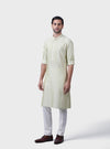 THE TEAR DROP CHARTREUSE KURTA