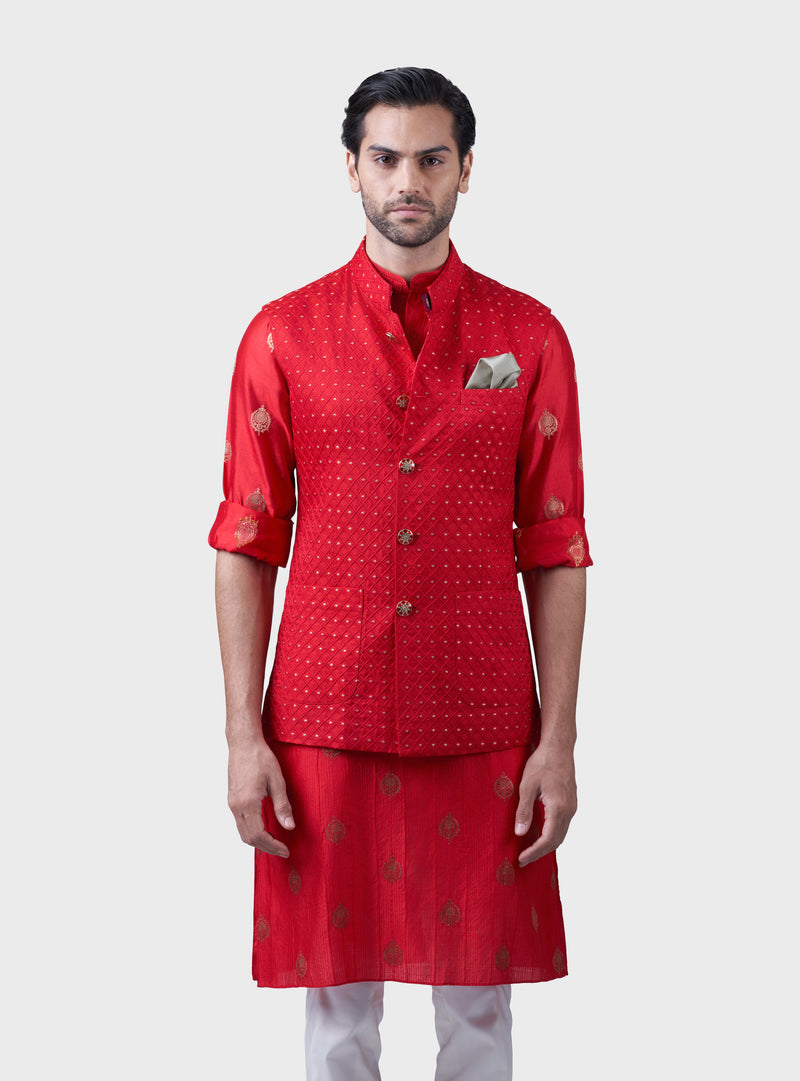 THE GILDED SINDOORI WAISTCOAT