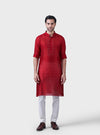 THE GILDED SCARLET KURTA