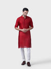 THE GILDED SCARLET KURTA