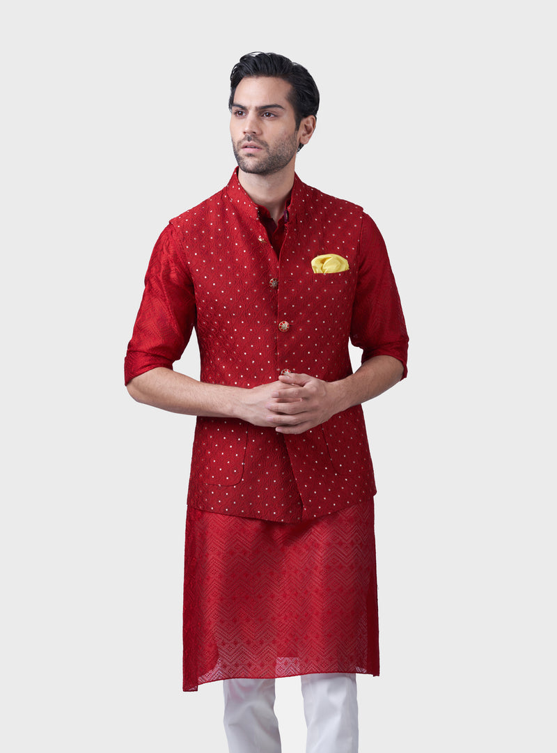 THE GILDED SCARLET WAISTCOAT