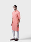 THE CANTALOUPE TEXTURED KURTA