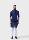 THE MIDNIGHT JHAROKHA JAALI WAISTCOAT