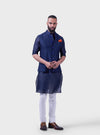 THE MIDNIGHT JHAROKHA JAALI WAISTCOAT