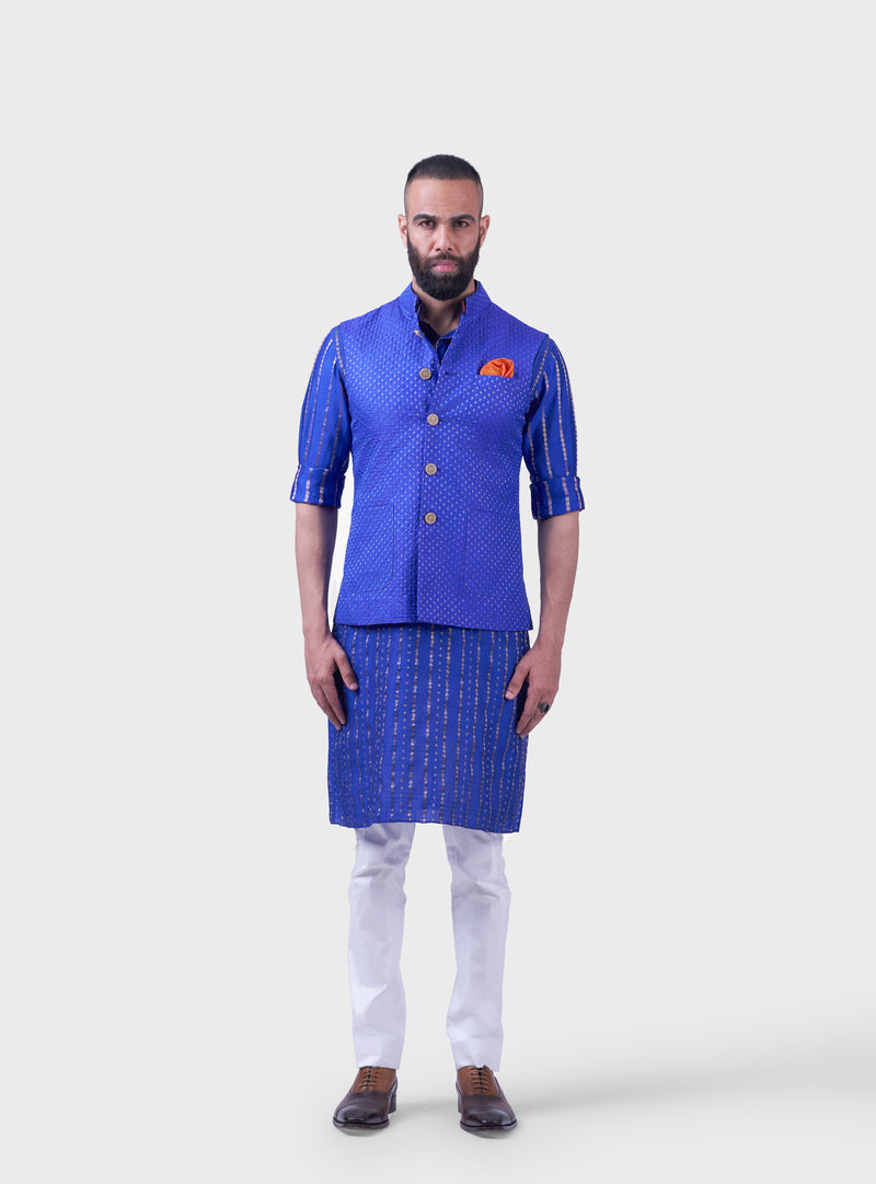 THE ULTRAVIOLET ZARI WAISTCOAT