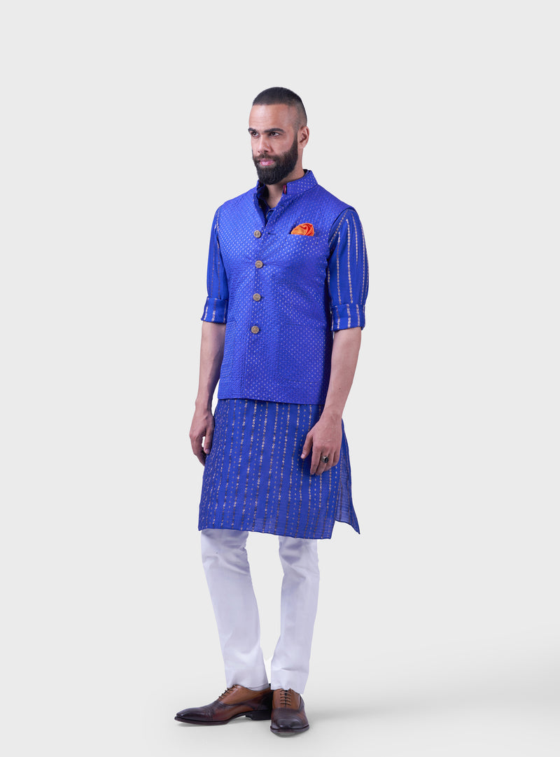 THE ULTRAVIOLET ZARI WAISTCOAT