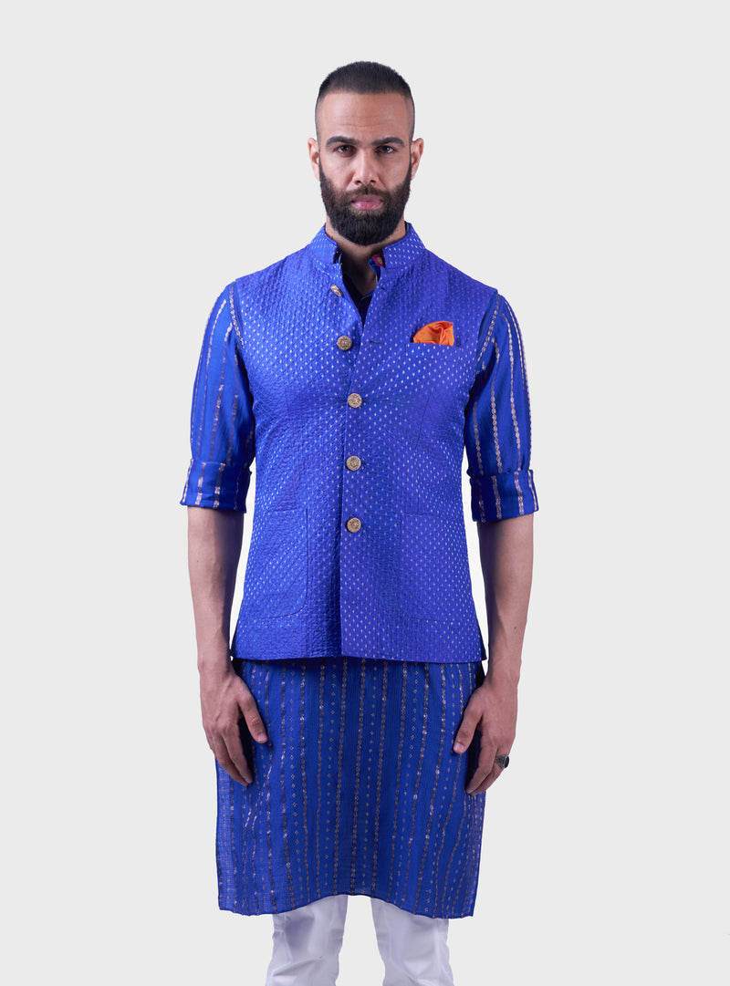 THE ULTRAVIOLET ZARI WAISTCOAT