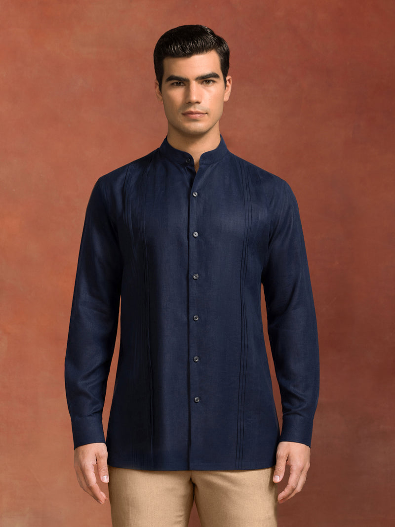 THE MIDNIGHT PLEAT SHIRT