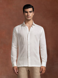 LINEN TUXEDO SHIRT