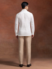 LINEN TUXEDO SHIRT
