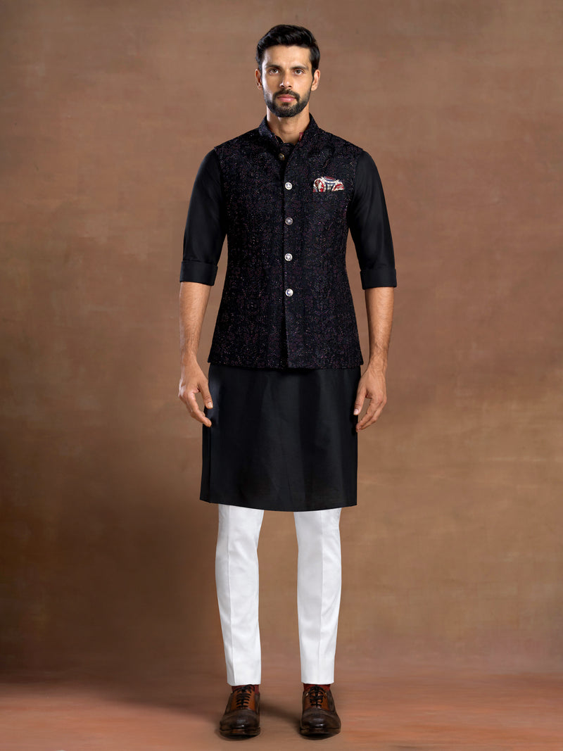 MIDNIGHT BLOOM WAISTCOAT