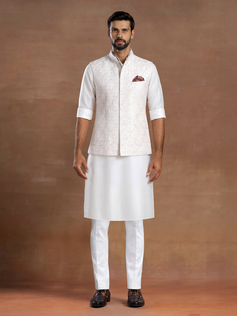 IVORY OPALINE WAISTCOAT