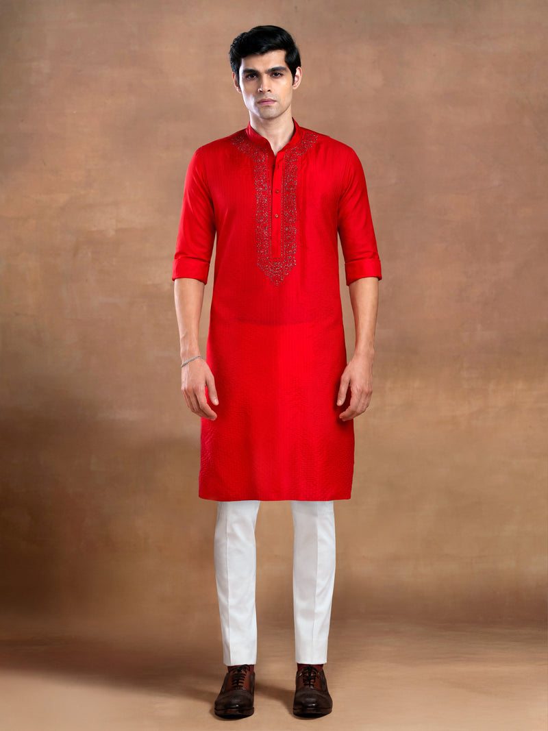 VERMILION FESTIVE KURTA