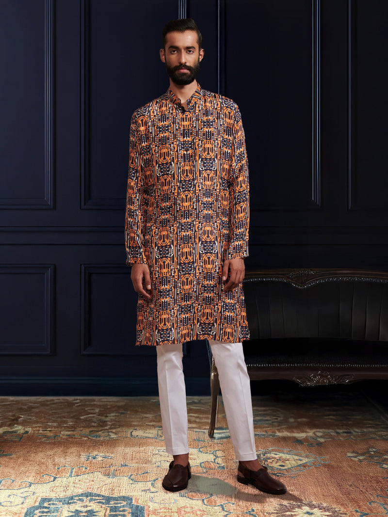 THE ART NOUVEAU PRINTED KURTA