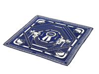 EQUESTRIAN-INSPIRED SILK POCKET SQUARE
